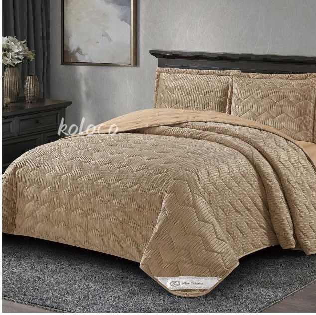 Покрывало c наволочками велюровое KOLOCO 518-20