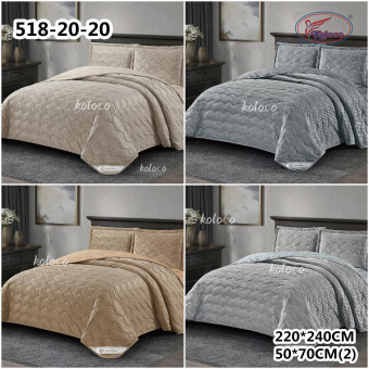 Покрывало c наволочками велюровое KOLOCO 518-20 Покрывало c наволочками велюровое KOLOCO 518-20