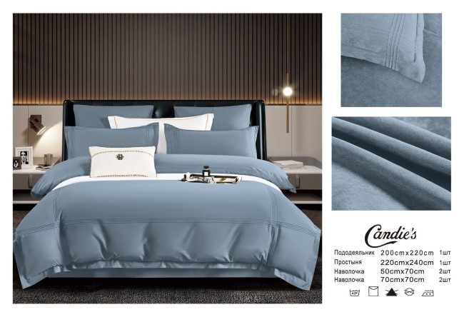 КПБ Candie's Бархатный сатин однотонный в коробке CANBSOB004