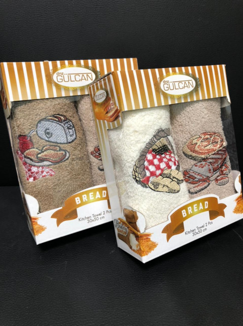 Набор кухонных салфеток 2шт. махра 30х50