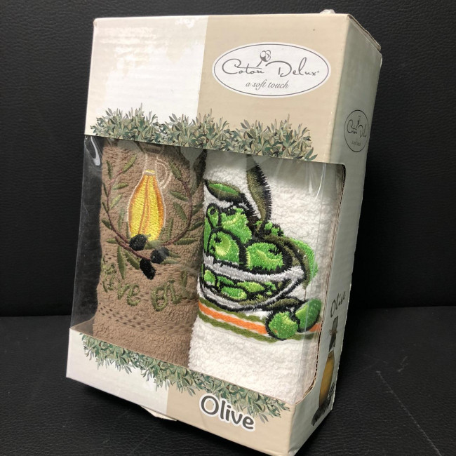 Набор кухонных салфеток 2шт. махра 30х50