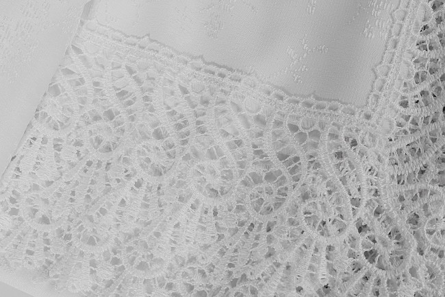 Скатерть EVDY KDK с гипюром прямоугольная (160х300) см