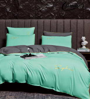 КПБ Candie's однотонный с вышивкой на резинке по кругу CANOVR022 КПБ Candie's однотонный с вышивкой на резинке по кругу CANOVR022