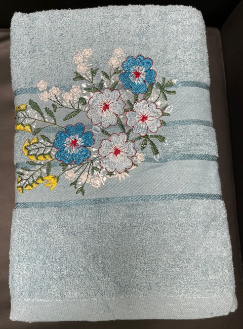 Полотенце 50х90 см 6 шт. в упаковке Цветы POCV1