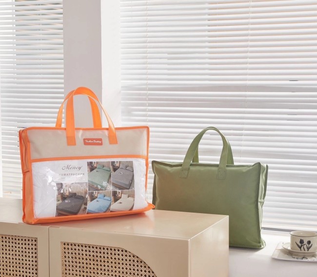 Наматрасник Mency стеганый с бортом без наволочек NAMSR05 (Светло-серый)