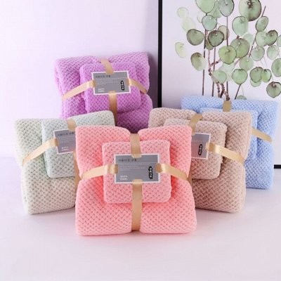 Комплект полотенец 2 шт. микрофибра POLOZ