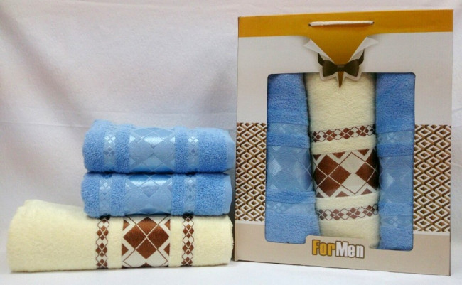 Набор полотенец DNZ GULCAN For Men Cotton 3 пр. AKGULB3-23