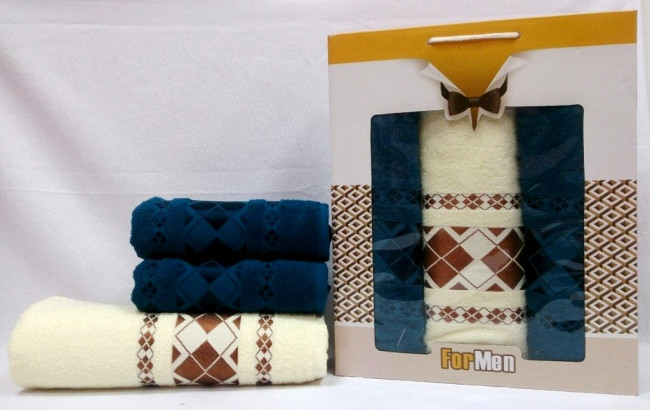 Набор полотенец DNZ GULCAN For Men Cotton 3 пр. AKGULB3-23