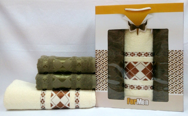 Набор полотенец DNZ GULCAN For Men Cotton 3 пр. AKGULB3-23
