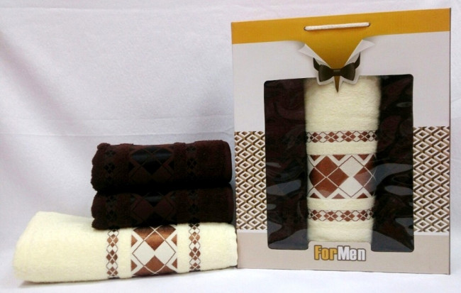 Набор полотенец DNZ GULCAN For Men Cotton 3 пр. AKGULB3-23