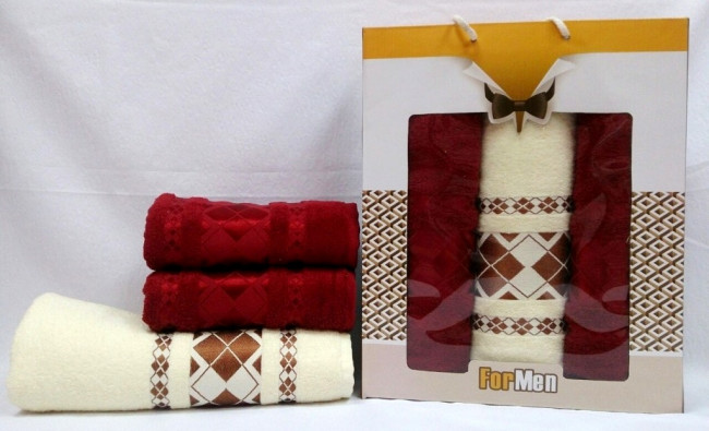 Набор полотенец DNZ GULCAN For Men Cotton 3 пр. AKGULB3-23