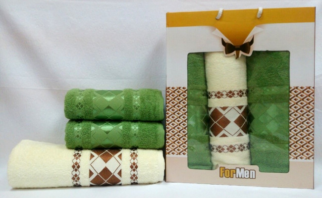 Набор полотенец DNZ GULCAN For Men Cotton 3 пр. AKGULB3-23