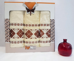 Набор полотенец DNZ GULCAN For Men Cotton 3 пр. AKGULB3-23