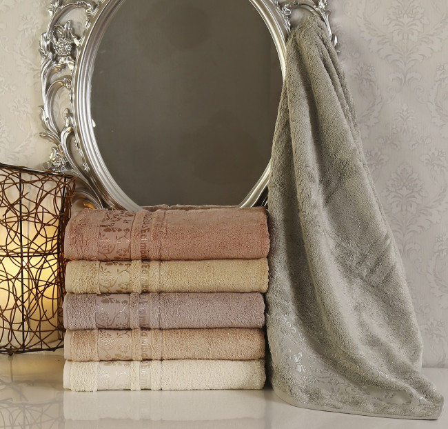 Полотенце бамбуковое PUPILLA KIRCICEGI (70x140) см 1/6