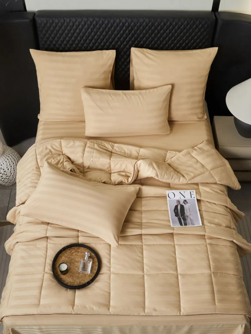 Одеяло Alanna Страйп-сатин с простыней и наволочками  ODALASS002