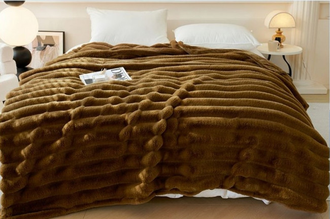 Покрывало меховое Евро Koloco 16-343