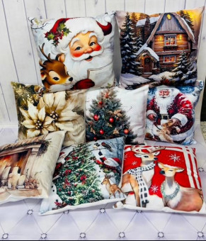 Наволочка  Новогодняя  Декоративная 45х45 см NAVPN 