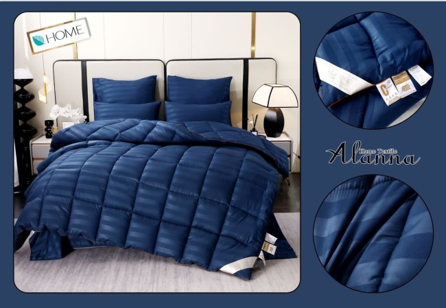 Одеяло Alanna Страйп-сатин с простыней и наволочками Зима ODALASS004 Одеяло Alanna Страйп-сатин с простыней и наволочками Зима ODALASS004