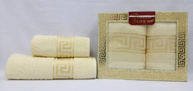 Набор полотенец DNZ GULCAN Greek Cotton 2 пр. AKGULB2-26