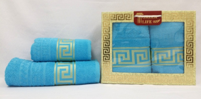 Набор полотенец DNZ GULCAN Greek Cotton 2 пр. AKGULB2-26