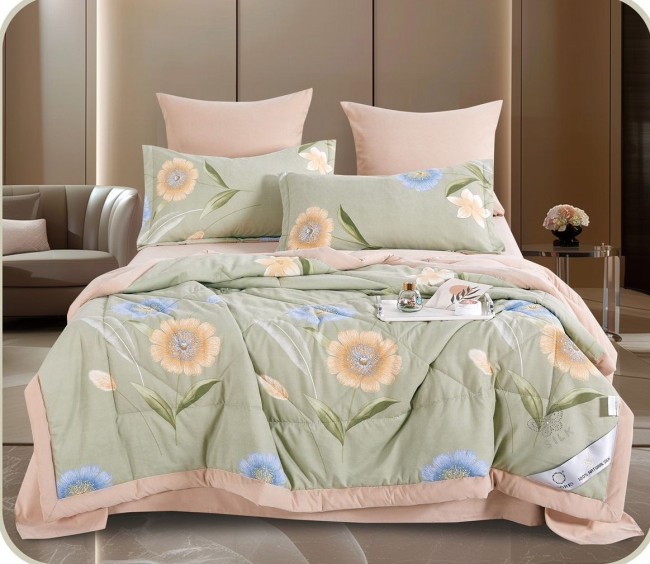 Одеяло BORIS Бархатный сатин двухсторонний c простынёй и наволочками ODBORDBS008 Одеяло BORIS Бархатный сатин двухсторонний c простынёй и наволочками ODBORDBS008