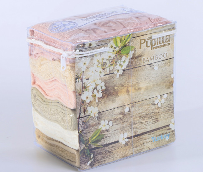 Полотенце бамбуковое PUPILLA ELIT SOFT 50x90 см 1/6