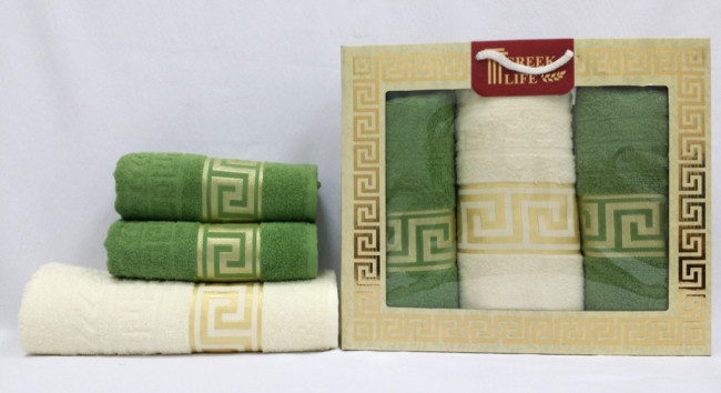 Набор полотенец DNZ GULCAN Greek Cotton 3 пр. AKGULB3-26