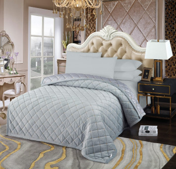 Покрывало Шанель цвет Светло-серый POKARHS09 Покрывало Шанель цвет Светло-серый POKARHS09