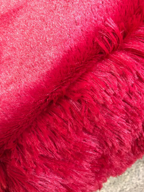 Меховой плед с длинным ворсом (Красный) PLMEX024 Меховой плед с длинным ворсом (Красный) PLMEX024