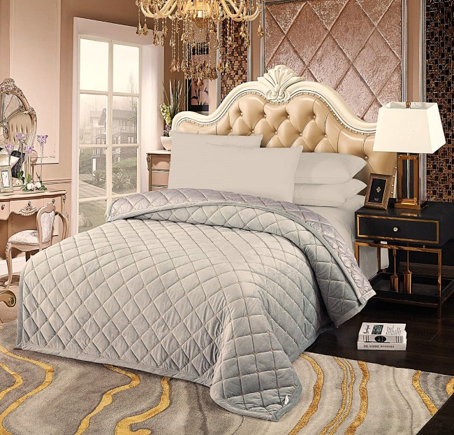 Покрывало Шанель цвет Серый POKARSH10 Покрывало Шанель цвет Серый POKARSH10