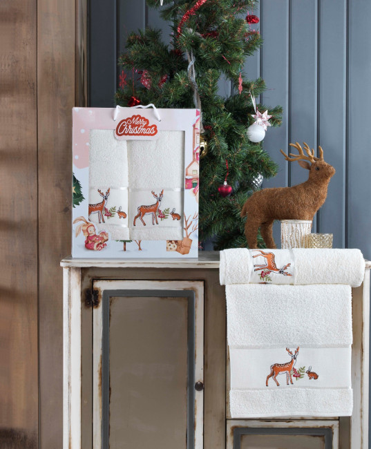 Полотенца Merry Christmas 2 шт. 50х90/70х140