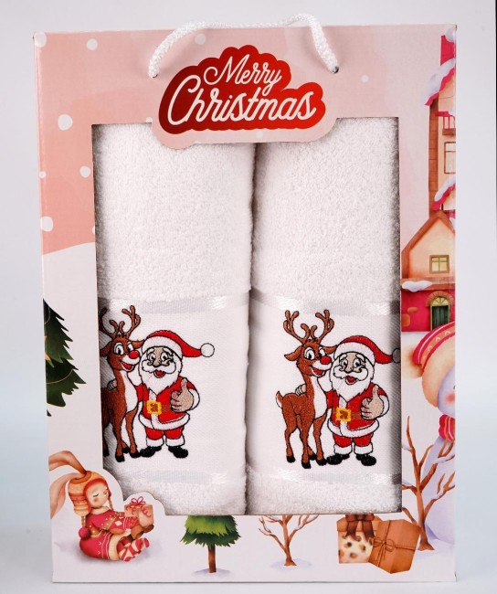 Полотенца Merry Christmas 2 шт. 50х90/70х140