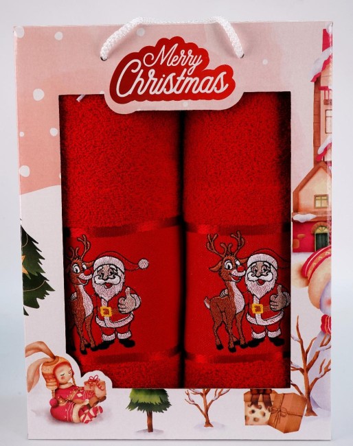 Полотенца Merry Christmas 2 шт. 50х90/70х140