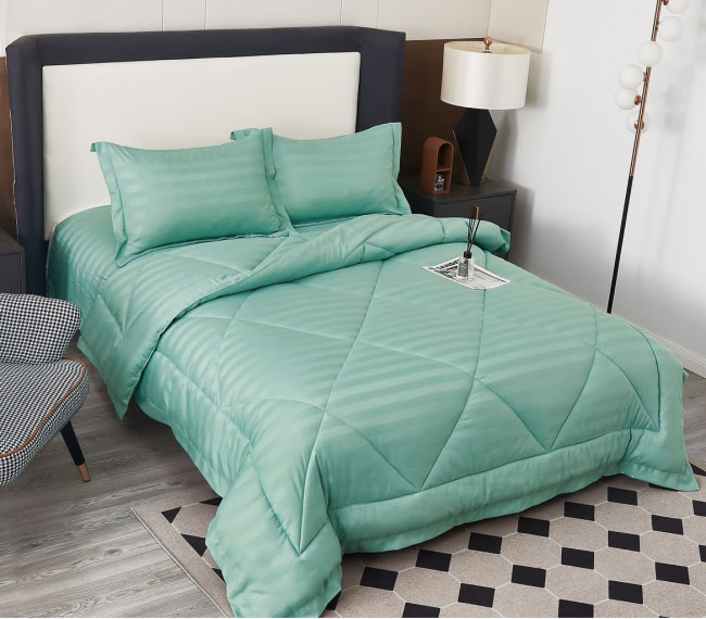 Одеяло Mency Страйп-сатин Средней плотности с простыней и наволочками ODMENZSS05