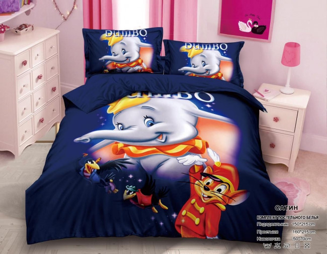 Детское постельное белье 1,5 сатин DET143