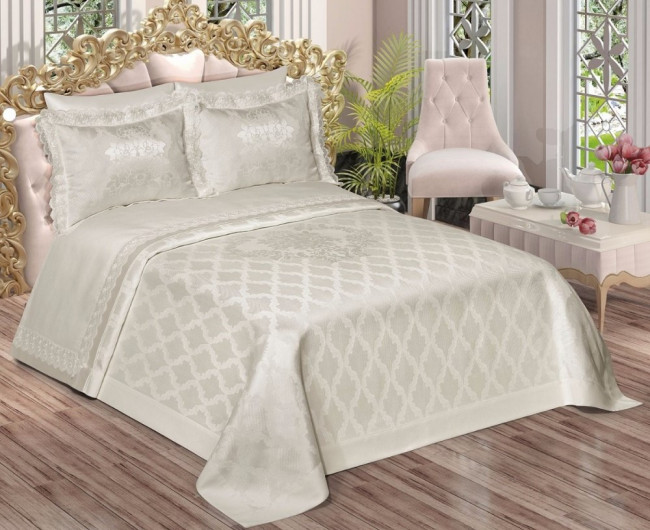 Покрывало BIRHOME Pike VALENTIN Гипюр COTTON 70% POLYESTER 30% Крем Покрывало BIRHOME Pike VALENTIN Гипюр COTTON 70% POLYESTER 30% Крем