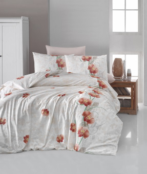 КПБ FIRST CHOICE Ranforce Leora Salmon R-176 КПБ FIRST CHOICE Ranforce Leora Salmon R-176