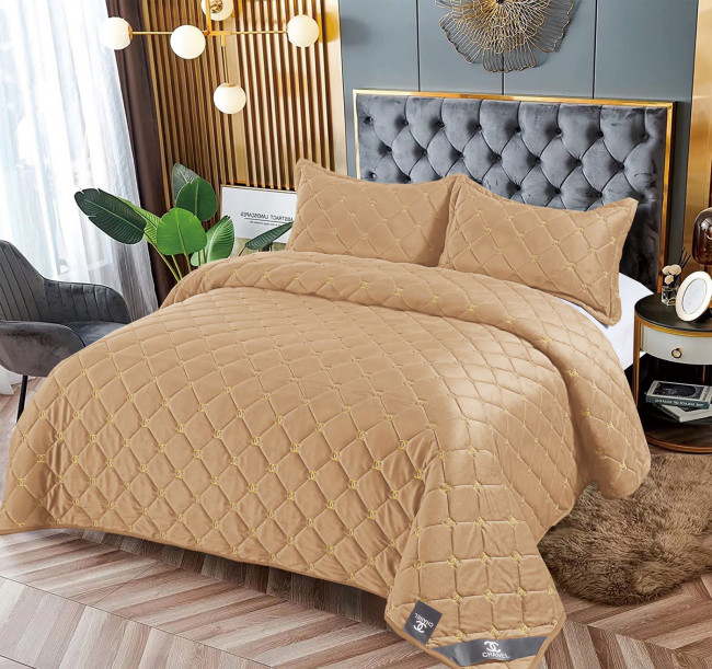 Покрывало Шанель цвет Бежевый POKARSH01 Покрывало Шанель цвет Бежевый POKARSH01