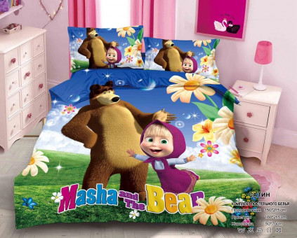 Детское постельное белье 1,5 сатин DET144