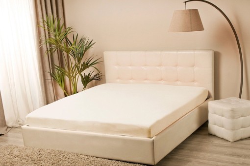 Простыня Tencel на резинке Мерцана (Молочный) PRORT17 Простыня Tencel на резинке Мерцана (Молочный) PRORT17