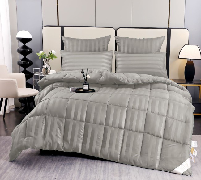 Одеяло Alanna Страйп-сатин с простыней и наволочками Зима ODALASS012 Одеяло Alanna Страйп-сатин с простыней и наволочками Зима ODALASS012