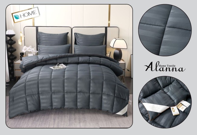 Одеяло Alanna Страйп-сатин с простыней и наволочками Зима ODALASS013 Одеяло Alanna Страйп-сатин с простыней и наволочками Зима ODALASS013