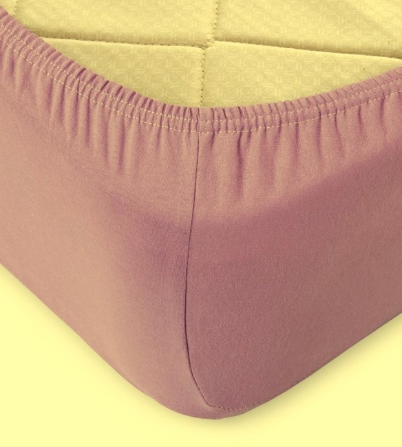 Простыня трикотажная на резинке Мерцана (Пыльно-розовый) MERC41