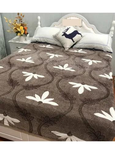 Плед плюшевый 2 спальный Цветок белый PLECVB Плед плюшевый 2 спальный Цветок белый PLECVB