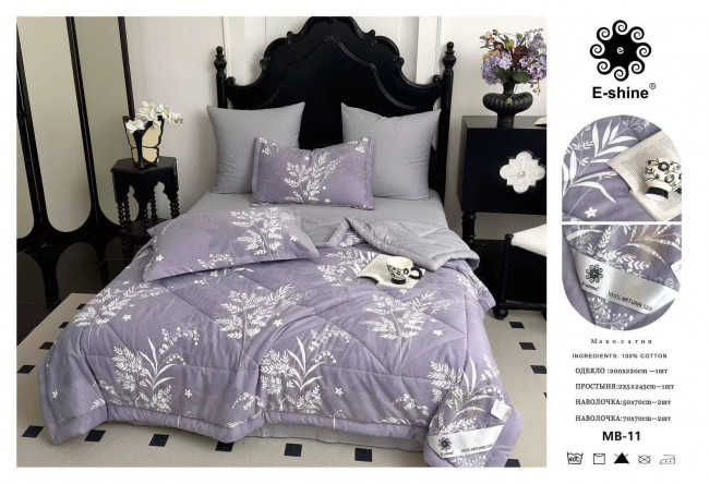 Одеяло Boris E-Shine Мако-Сатин с простыней и наволочками ODBORMS006