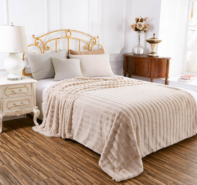 Плед Меховой КРОЛИК ПОЛОСКА Евро в ассортименте PLKRP Плед Меховой КРОЛИК ПОЛОСКА Евро в ассортименте PLKRP