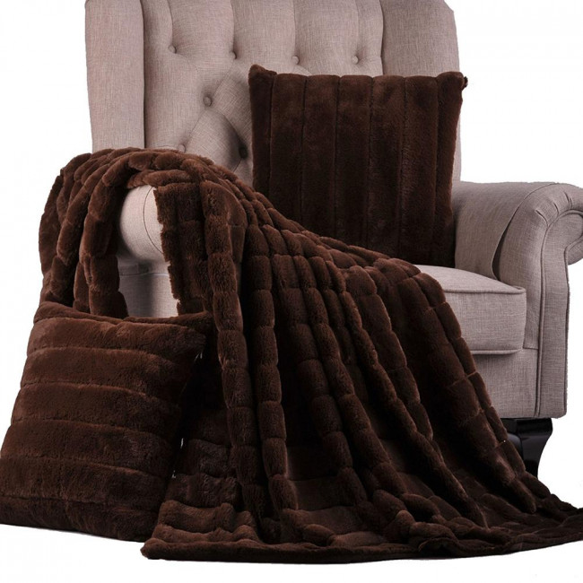 Плед Меховой КРОЛИК ПОЛОСКА Евро в ассортименте PLKRP Плед Меховой КРОЛИК ПОЛОСКА Евро в ассортименте PLKRP