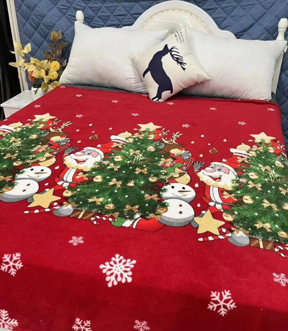 Плед плюшевый новогодний 180х200см А05 Плед плюшевый новогодний 180х200см А05