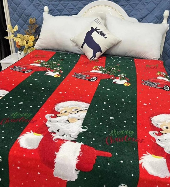 Плед плюшевый новогодний 180х200см А05 Плед плюшевый новогодний 180х200см А05