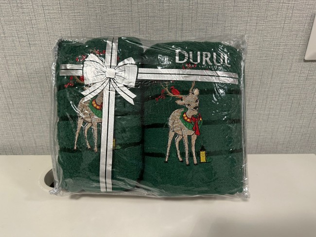 Комплект полотенец Новогодний 2 шт. в упаковке